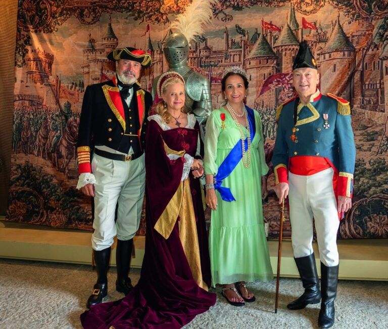 Los duques del Infantado con los marqueses de Vargas